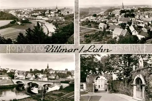 AK / Ansichtskarte Villmar Bruecke Stadtmauer Panorama Kat. Villmar