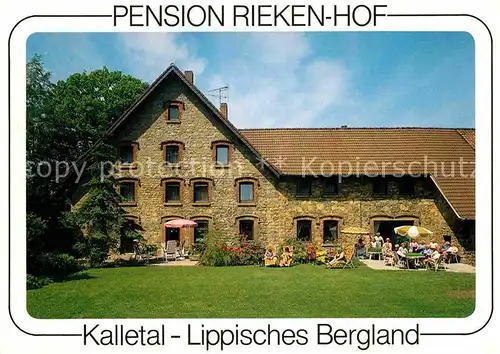 AK / Ansichtskarte Kalletal Pension Rieken Hof Kat. Kalletal