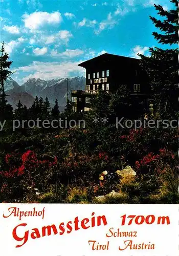AK / Ansichtskarte Schwarz Tirol Alpengasthof Gamsstein