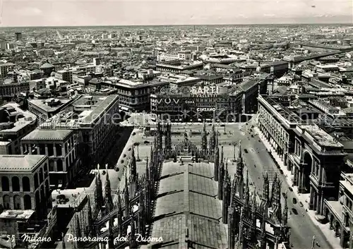 AK / Ansichtskarte Milano Panorama dal Duomo Kat. Italien