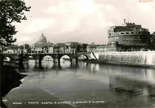 AK / Ansichtskarte Rom Roma Ponte Castel S. Angelo e Basilica die S. Pietro Kat. 