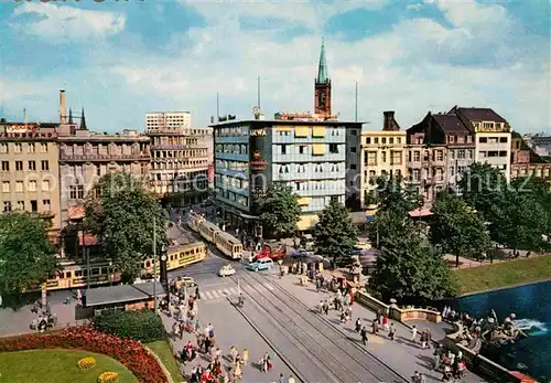 AK / Ansichtskarte Duesseldorf Corneliusplatz mit Koenigsallee Kat. Duesseldorf