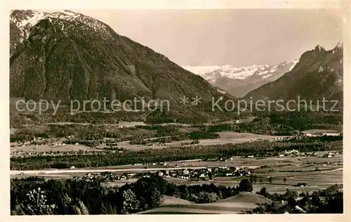 AK / Ansichtskarte Marzoll Piding Blick vom Hoegl gegen Untersberg Hochkoenig Berchtesgadener Berge Lattengebirge Kat. Bad Reichenhall