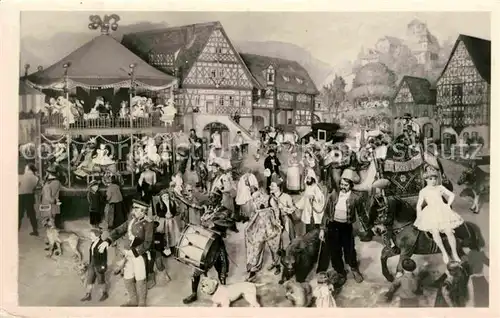 AK / Ansichtskarte Sonneberg Thueringen Thueringer Kirmes Weltausstellungsgruppe fuer Bruessel 1910 Deutsches Spielzeugmuseum Handabzug Kat. Sonneberg