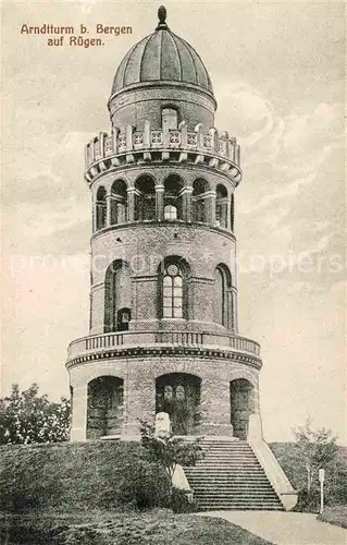 AK / Ansichtskarte Bergen Ruegen Arndtturm Kat. Bergen