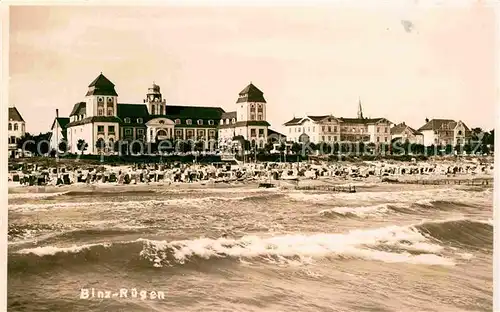 AK / Ansichtskarte Binz Ruegen Strand Hotels Ferienheime Original Handabzug Kat. Binz