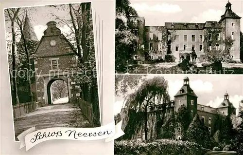 AK / Ansichtskarte Neersen Niederrhein Schloss Torbogen Kat. Willich