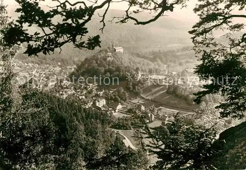 AK / Ansichtskarte Schwarzburg Thueringer Wald Panorama Blick vom Trippstein Kat. Schwarzburg