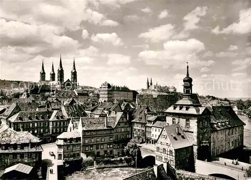 AK / Ansichtskarte Bamberg Blick vom Geyerswoerthturm auf die Altstadt Dom Michelsberg Kat. Bamberg