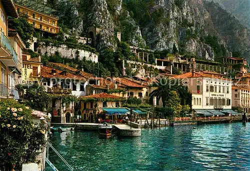 AK / Ansichtskarte Limone Lago di Garda Partie am Wasser