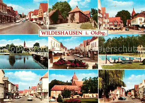 AK / Ansichtskarte Wildeshausen Orts und Teilansichten Kirche Schwimmbad Kat. Wildeshausen