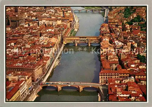 AK / Ansichtskarte Firenze Toscana Veduta aerea dell Arno e i ponti Kat. Firenze