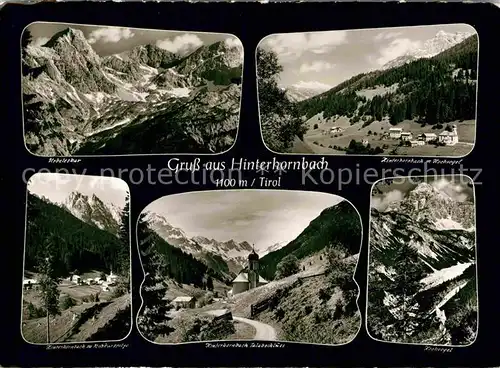 AK / Ansichtskarte Hinterhornbach Urbeleskar Hinterhornbach Hochvogel Rosskarspitze Alpenpanorama Kat. Hinterhornbach