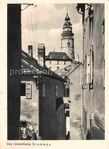 AK / Ansichtskarte Krummau Suedboehmen Altstadt Jahrweiser Schoenes Sudetenland 28 Bildkarten der verlorenen Heimat Kat. Cesky Krumlov