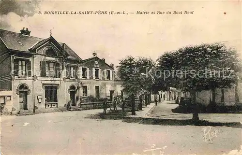 AK / Ansichtskarte Boisville la Saint Pere Mairie et Rue du Bout Neuf Kat. Boisville la Saint Pere