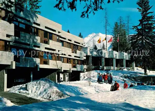 AK / Ansichtskarte Fiesch Hotel Feriendorf im Winter Kat. Fiesch