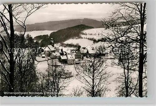AK / Ansichtskarte Nordenau Panorama Winter Kat. Schmallenberg