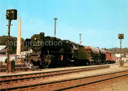 AK / Ansichtskarte Lokomotive Dampflokomotive 500044 3 Bahnhof Bad Doberan  Kat. Eisenbahn