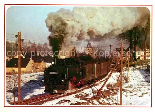 AK / Ansichtskarte Lokomotive Lok 991775 8 Cranzahl  Kat. Eisenbahn