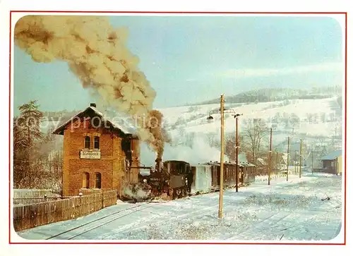 AK / Ansichtskarte Lokomotive Lok 991561 2 Bahnhof Steinbach  Kat. Eisenbahn