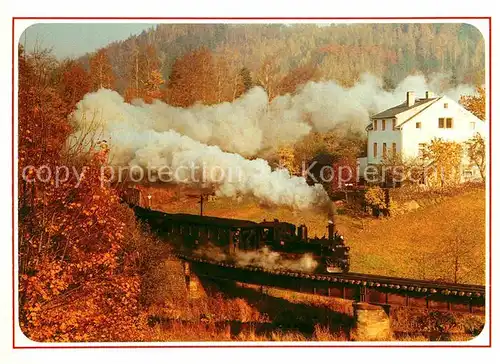 AK / Ansichtskarte Lokomotive Schmalspurbahn Pressnitztal  Kat. Eisenbahn