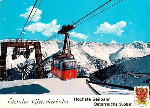 AK / Ansichtskarte Seilbahn Gletscherbahn oetztal  Kat. Bahnen