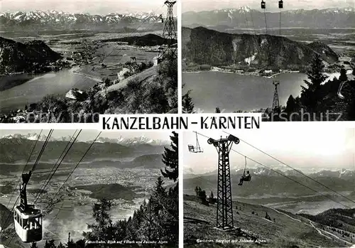 AK / Ansichtskarte Seilbahn Kanzelbahn Villach Julische Alpen Sessellift Gerlitzen  Kat. Bahnen