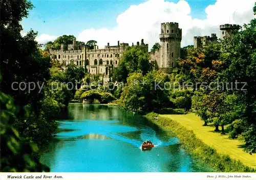 AK / Ansichtskarte Warwick Castle and River Avon Kat. Grossbritannien