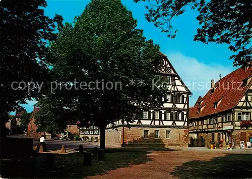 AK / Ansichtskarte Maulbronn Klosterhof Fachwerkhaeuser Kat. Maulbronn