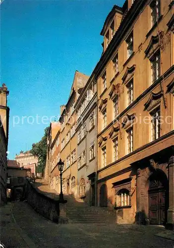 AK / Ansichtskarte Praha Prahy Prague Mala Strana Nove zamecke schody Neue Schlossstiege Kat. Praha