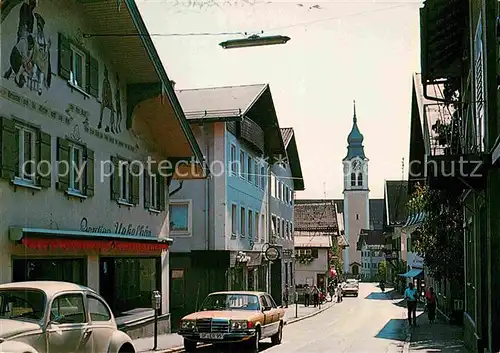 AK / Ansichtskarte Sonthofen Oberallgaeu Marktstrasse Blick zur Kirche Kat. Sonthofen