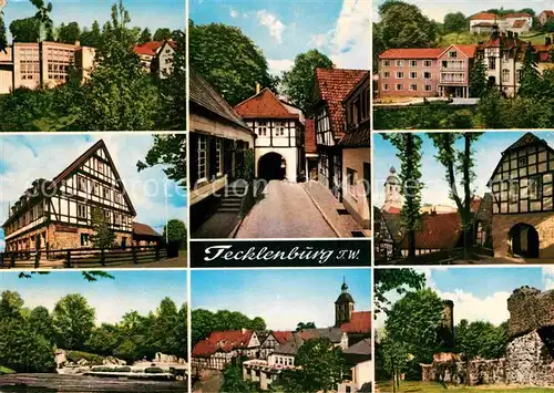 AK / Ansichtskarte Tecklenburg Ortsmotive Altstadt Burg Stadtmauer Fachwerkhaus Kat. Tecklenburg
