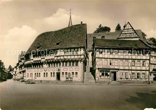 AK / Ansichtskarte Stolberg Harz Markt Fachwerkhaeuser Kat. Stolberg Harz