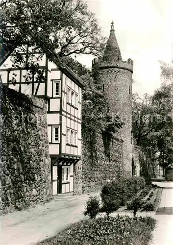 AK / Ansichtskarte Neubrandenburg Stadtmauer mit Wiekhaus und Moenchturm Kat. Neubrandenburg