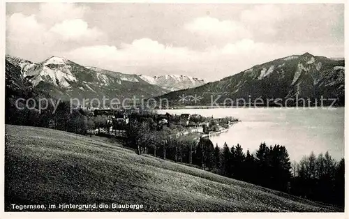 AK / Ansichtskarte Tegernsee Panorama Blauberge Kat. Tegernsee