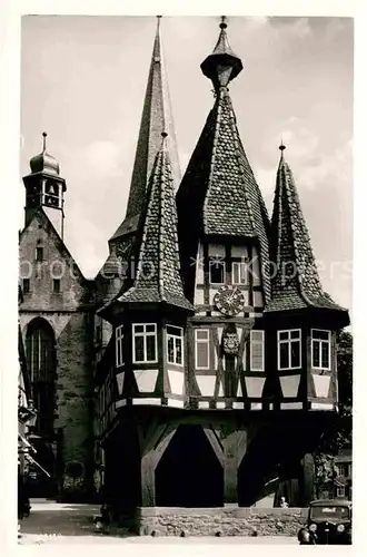 AK / Ansichtskarte Michelstadt Rathaus Glockenspiel Kat. Michelstadt