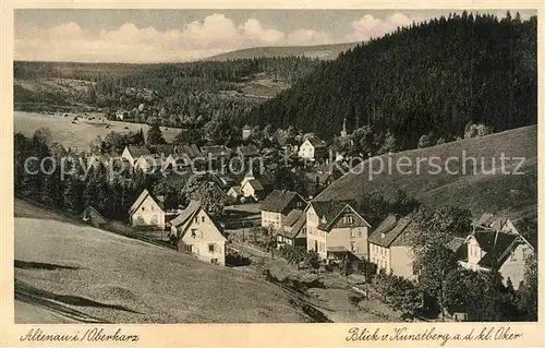 AK / Ansichtskarte Altenau Harz Blick vom Kunstberg auf Kleine Oker Kat. Altenau