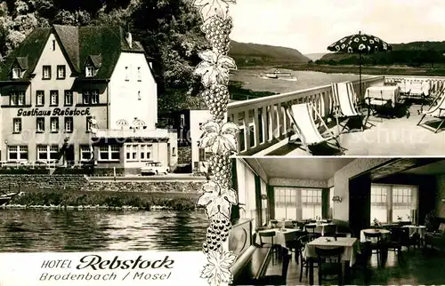 AK / Ansichtskarte Brodenbach Hotel Rebstock an der Mosel Kat. Brodenbach