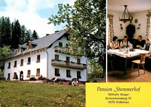 AK / Ansichtskarte Rossleithen Pension Stummerhof Gaststube Kat. Rossleithen