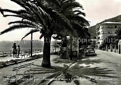 AK / Ansichtskarte Alassio Grand Hotel Mediterranee Passeggiata a mare Kat. 