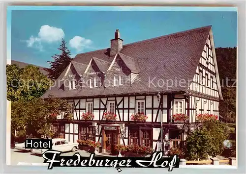 AK / Ansichtskarte Fredeburg Schmallenberg Fredeburger Hof