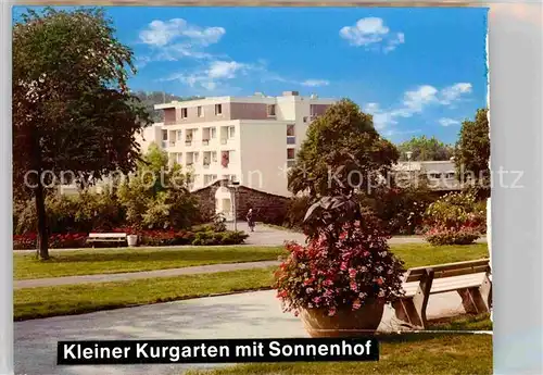 AK / Ansichtskarte Obernkirchen Sonnenhof Kurgarten Kat. Obernkirchen