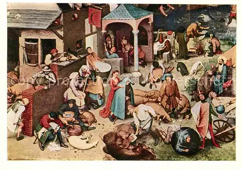 AK / Ansichtskarte Kuenstlerkarte P. Brueghel Sprichwoerter Nr. 50 Kat. Kuenstlerkarte