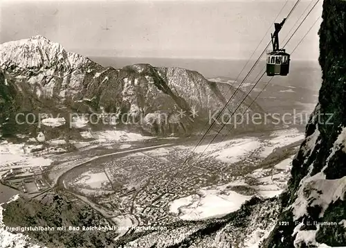 AK / Ansichtskarte Seilbahn Predigtstuhl Bad Reichenhall Hochstaufen  Kat. Bahnen