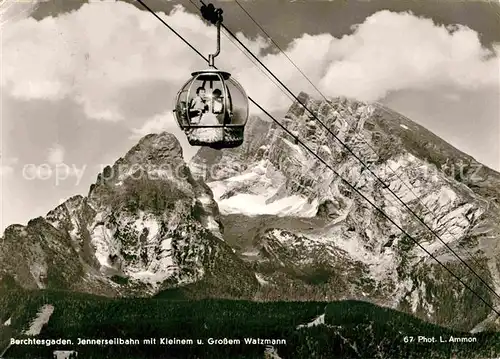 AK / Ansichtskarte Seilbahn Jenner Berchtesgaden Watzmann Foto L. Ammon Nr. 67 Kat. Bahnen