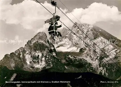 AK / Ansichtskarte Sessellift Jenner Berchtesgaden Watzmann Foto L. Ammon Nr. 67a Kat. Bahnen