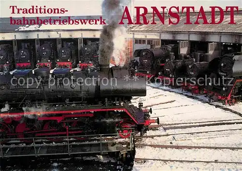 AK / Ansichtskarte Lokomotive Arnstadt Traditionsbahnbetriebswerk  Kat. Eisenbahn