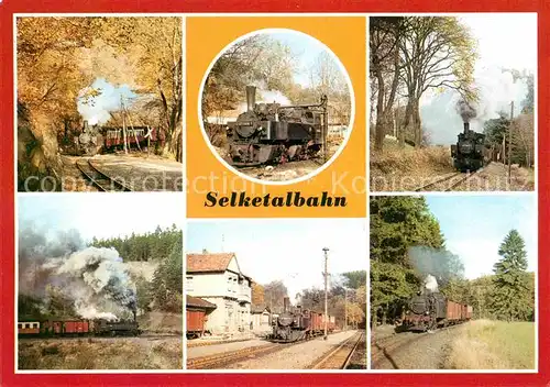 AK / Ansichtskarte Lokomotive Selketalbahn Bahnhof Alexisbad Strassberg Gernrode  Kat. Eisenbahn