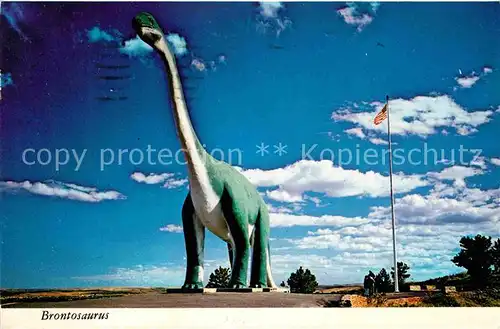 AK / Ansichtskarte Dinosaurier Brontosaurus Dinosaur Park Rapid City S. Dakota  Kat. Tiere