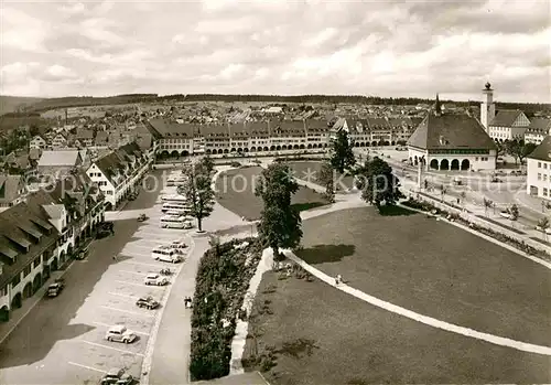 AK / Ansichtskarte Freudenstadt Unterer Markt mit Stadt und Rathaus Kat. Freudenstadt